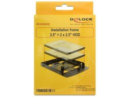 Delock Adapter HDD sanki/szyna 3,5'' na 2x2,5''