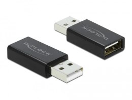 Delock Adapter USB 2.0 Typ-A męski do Type-A żeńskiego Data Blocker