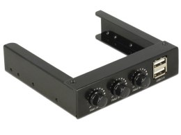 Delock Frontpanel 3.5 2xUSB 3 x kontroler obrotów wetylatorów