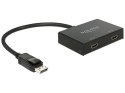 Delock Przełącznik 4K Displayport->2xHDMI