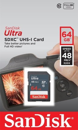 SanDisk Ultra SDXC 64GB 48MB/s UHS-I Class 10