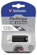 Verbatim Pendrive PinStripe USB 3.0 Drive 128GB czarny