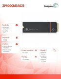 Seagate Dysk SSD Firecuda 530 Heatsink 500GB PCIe M.2