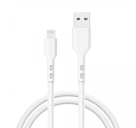 Kabel MS M-AL1100W USB-AM 2.0 - LIGHTNING 1.0m Biały