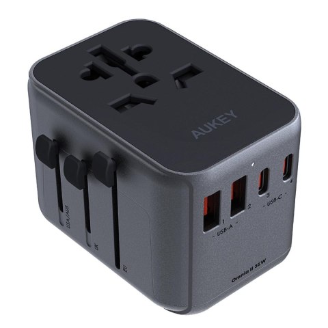 Ładowarka Podróżna Aukey PA-TA07 EU/US/UK/AUS, DC, PD 35W