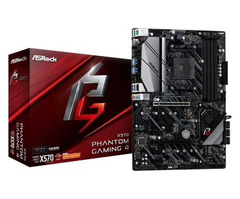 Płyta ASRock X570 Phantom Gaming 4/AMD X570/DDR4/SATA3/M.2/USB3.1/PCIe4.0/AM4/ATX