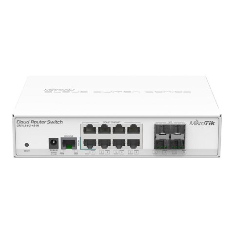 Router MikroTik CRS112-8G-4S-IN 8x1GbE 4xSFP PoE