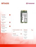 Transcend Dysk SSD M.2 2242 420S TLC 240GB SATA3 500/430 MB/s