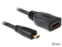 Delock Adapter Micro HDMI-D(M)->HDMI-A(F) 23cm