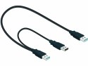 Delock Kabel USB 3.0 AM(M)+Power AM(M)->AM(M) 60cm