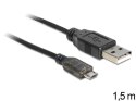 Delock Kabel USB Micro AM-MBM5P 1.5m (Wskaźnik ładowania LED)