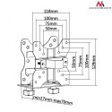 Maclean Uchwyt do mini komputera MC-720 NUC MAC CPU