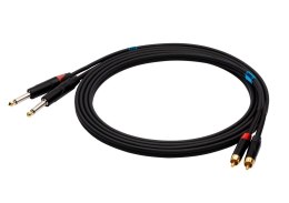 SSQ RCAJM2 - kabel 2 metrowy 2xRCA- 2x JACK MONO 6,3mm