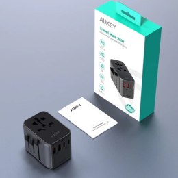 AUKEY PA-TA07 ładowarka podróżna uniwersalna 35W PD EU/US/UK/AUS