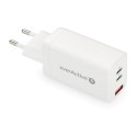 EVERACTIVE ŁADOWARKA SIECIOWA GAN SC-650Q Z GNIAZDEM USB QC4+ ORAZ 2X USB-C PD PPS 65W SC-650Q