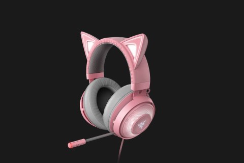 Razer Kraken Kitty Gaming Headset, Wired, Quartz Razer Wired On-Ear Gaming Headset Kraken Kitty