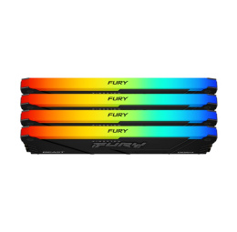 Pamięć DDR4 Kingston Fury Beast RGB 32GB (4x8GB) 3600MHz CL17 1,35V czarna