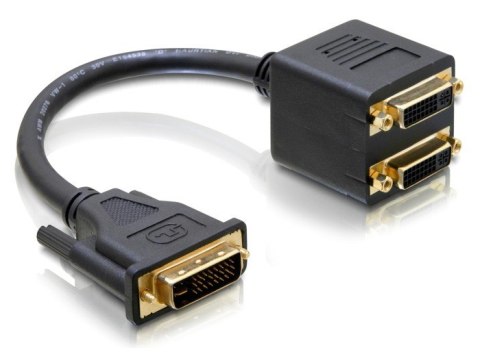 Delock Adapter DVI-I(M)(24+5)->DVI-I(F)(24+5)x2