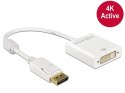 Delock Adapter Displayport 1.2 ->DVI(F)(24+5) 4K White