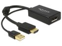 Delock Adapter HDMI(M)+USB(Power)->Displayport 1.2(F) 24cm