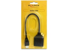 Delock Adapter HDMI(M)v1.4->2xHDMI(F)v1.4