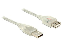 Delock Kabel USB 2.0 AM-AF 3m + Ferryt Przezroczysty