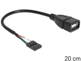 Delock Kabel USB AF/Pin Header USB 2.0 20cm black