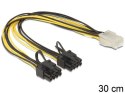 Delock Kabel rozdzielacz zasilania PCI EXPRESS 2x8PIN/1x6PIN