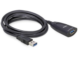 Delock Przedłużacz aktywny USB 3.0 AM-AF 5m czarny