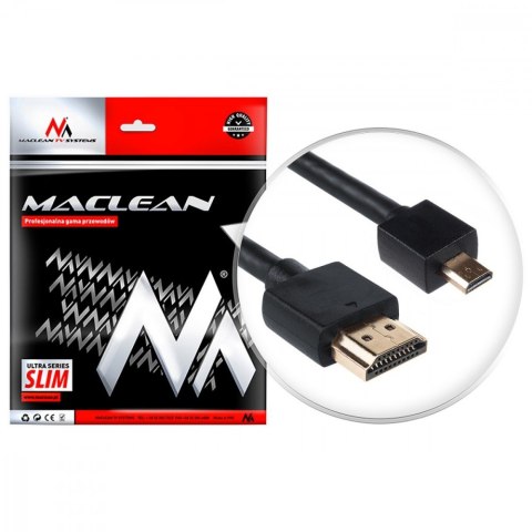 Maclean Przewód HDMI-microHDMI SLIM 1m MCTV-721