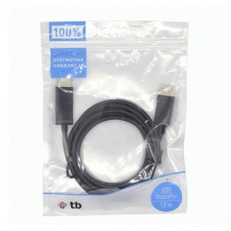 TB DisplayPort - HDMI Kabel 1.8m. czarny