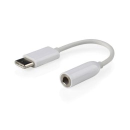 Adapter GEMBIRD CCA-UC3.5F-01-W (USB typu C M - Mini Jack F; 0,15m; kolor biały)