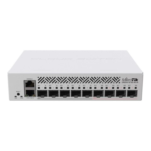 Switch zarządzalny MikroTik CRS310-1G-5S-4S+IN 5xSFP 4xSFP+ 1x1GbE PoE