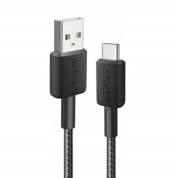 Kabel Anker 322 USB-A do USB-C 0.9m czarny