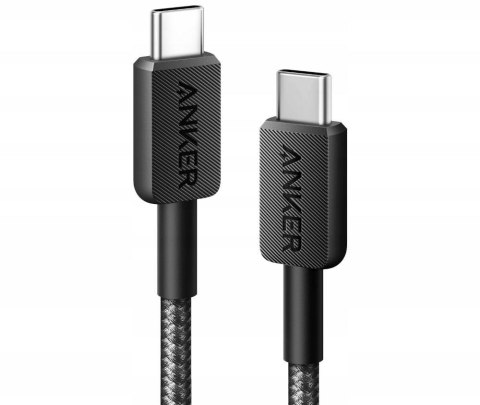 Kabel Anker 322 USB-C do USB-C 1.8m czarny