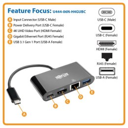 Eaton Adapter USB3.1 TYPE-C TO ULTRA HDMI AD U444-06N-H4GUBC