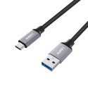 AUKEY CB-CD2 nylonowy kabel Quick Charge USB C-USB 3.0 | 1m | 5 Gbps | 3A | 60W PD | 20V