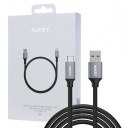 AUKEY CB-CD3 nylonowy kabel Quick Charge USB C-USB 3.0 | 2m | 5 Gbps | 3A | 60W PD | 20V