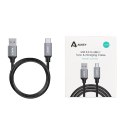 AUKEY CB-CD3 nylonowy kabel Quick Charge USB C-USB 3.0 | 2m | 5 Gbps | 3A | 60W PD | 20V