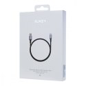 AUKEY CB-CD3 nylonowy kabel Quick Charge USB C-USB 3.0 | 2m | 5 Gbps | 3A | 60W PD | 20V