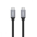 AUKEY CB-CD5 nylonowy kabel Quick Charge USB C - USB C | 1m | 5 Gbps | 3A | 60W PD | 20V