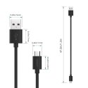 AUKEY CB-D10 Black zestaw 3 szt. szybkich kabli Quick Charge micro USB-USB | 3x1.2m | 480 Mbps