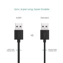 AUKEY CB-D10 Black zestaw 3 szt. szybkich kabli Quick Charge micro USB-USB | 3x1.2m | 480 Mbps