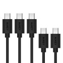 AUKEY CB-D5 zestaw 5 szt. szybkich kabli Quick Charge micro USB-USB | 2x0.3m i 2x1m i 1x2m | 480 Mbps