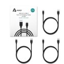 AUKEY Zestaw 3 szt. kabli Quick Charge USB C-USB 3.0 | 3 x 1m CB-CMD3