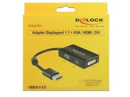 Delock Adapter Displayport 1.1 ->HDMI/VGA/DVI 16cm