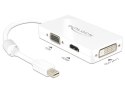 Delock Adapter Displayport 1.2 Mini ->HDMI/VGA/DVI 16cm Biały