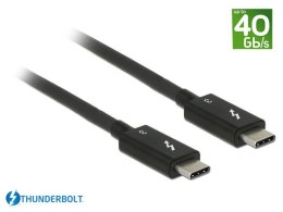 Delock Kabel Thunderbolt 3 M/M 0.5m Czarny