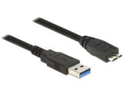 Delock Kabel USB 3.0 1.5m micro AM-BM czarny