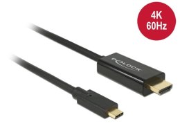 Delock Kabel USB-C -> HDMI M/M 2m (tryb alternatywny DP) 4K 60Hz